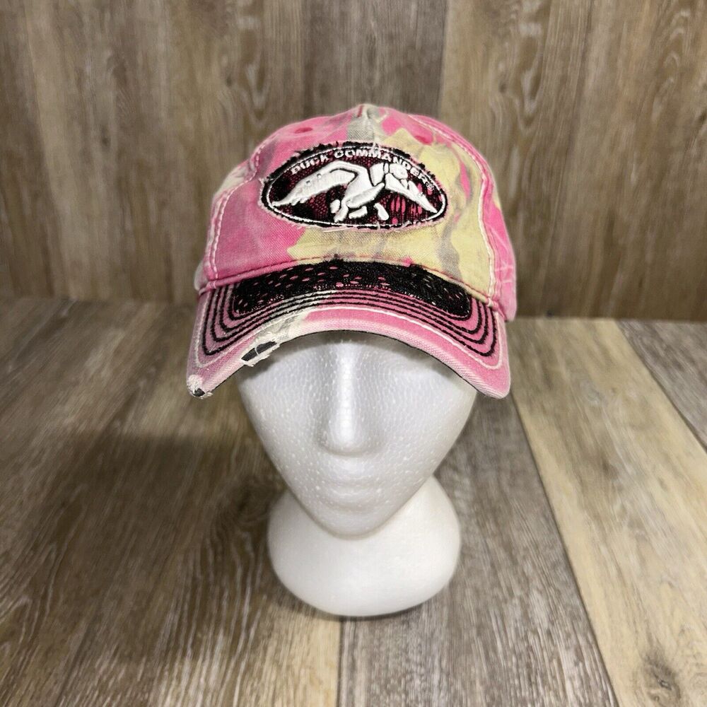 Duck Commander Trucker Hat Cap Pink Camo Strapback Adjustable Camouflage Outdoor